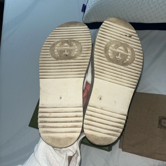 Size 38 white Gucci Platform Sandals - Picture 3 of 8